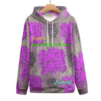 Sudadera con capucha rosa viejo de Peaprint, con el texto “ROMPO MIS LÍMITES” en el frente, estilo casual y cómodo.