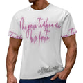 Camiseta rosa AriasCreative de streetwear premium con frase motivadora, diseño de SALE-Personal Design, vista frontal en la imagen.