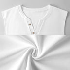 Chaleco Henley de peaprint para hombre, estilo streetwear premium con diseño de graffiti colorido.