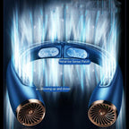 Ventilador de cuello portátil sin aspas AriasCreative, recargable, con 3 velocidades, diseño ligero y silencioso para verano y viajes.