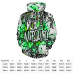 Sudadera con capucha verde para hombre de AriasCreative™ con diseño all-over print y estilo streetwear premium.