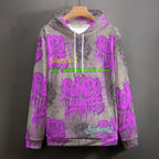 Sudadera con capucha rosa viejo de la marca Peaprint con texto "ROMPO MIS LÍMITES" en el frente, diseñada para estilo y comodidad.