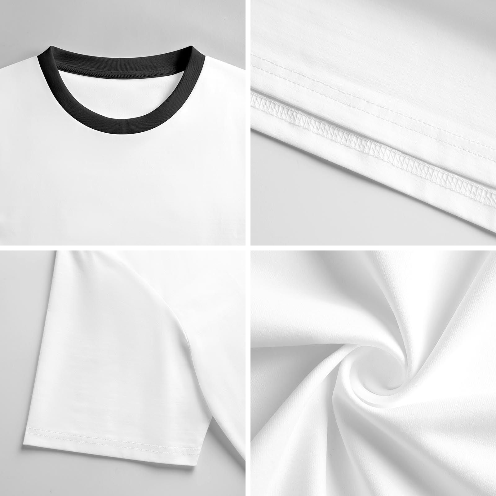 Camiseta manga corta AriasCreative Élite 4 Espíritus en rosa y negro con diseño llamativo y estilo moderno.