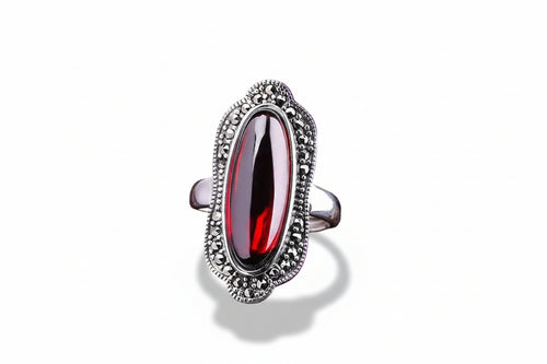 Anillo Ajustable de Plata con Piedra Azul Corte Personalizado para Mujer – Elegante y Moda - ariascreative