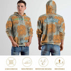 Sudadera con capucha AriasCreative "ROMPO MIS LÍMITES" de estilo urbano, vista frontal sobre fondo neutro.