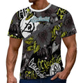 Camiseta manga corta gris y dorado de AriasCreative con diseño "El camino florece desde dentro".