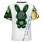 Camiseta corta de peaprint con diseño motivacional "Voy a Lograrlo" en estilo urbano.