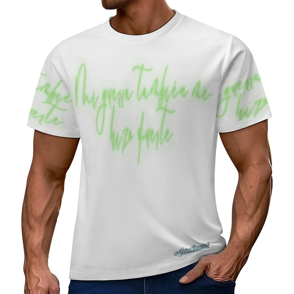 Camiseta AriasCreative Conejo Urbano Verde de streetwear premium con diseño 3D, en color verde, de la marca SALE-Personal Design.